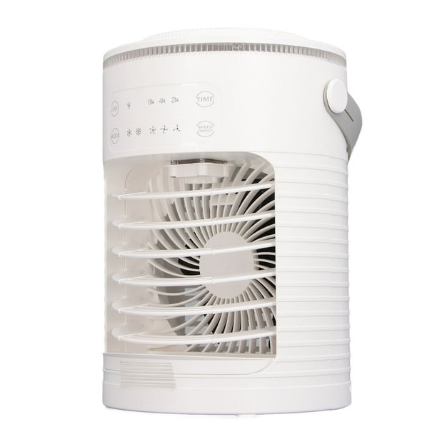 Ventilador De Escritorio De Enfriamiento Rápido, Luz Nocturna Colorida, 3 Tiempos, Ventilador De Aire Acondicionado De Escritorio Impermeable De Bajo Ruido Para Verano Caluroso