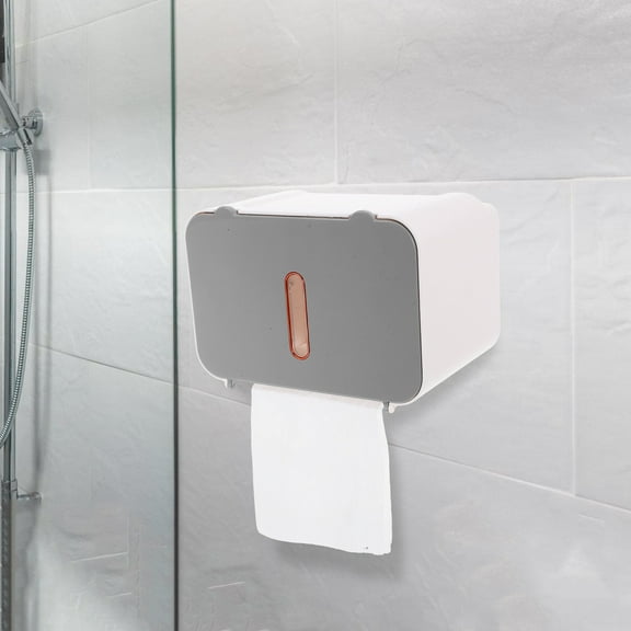 KONTONTY Paper Towel Dispenser No Drill Wall Mounted Touchless Paper Towel Holder Waterproof for Bathroom and Kitchen without Sensor