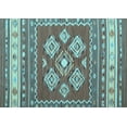 thumbnail image 1 of Ahgly Company Indoor Rectangle Southwestern Light Blue Country Area Rugs, 5' x 7', 1 of 4