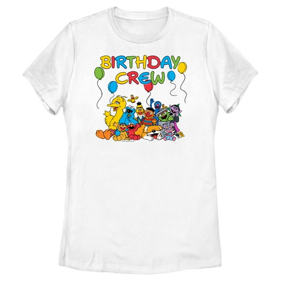 Women's Sesame Street Birthday Crew Graphic T-Shirt