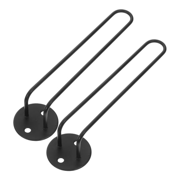 Niceauty Black Metal Wall Mounted Hat Rack for Baseball Caps with Stainless Steel Frame