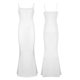 thumbnail image 3 of TRKIYQC Vestido Largo con Tirantes para Mujer, Tirantes de Vendaje de Corte Bajo Vestido Ajustado de Punto Liso para Club de Fiesta de Verano TRKIYQC  moda, 3 of 7
