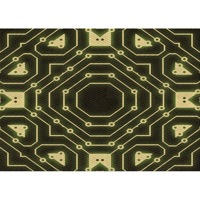 Ahgly Company Machine Washable Indoor Rectangle Transitional Midnight Gray Area Rugs, 2' x 5'