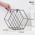 thumbnail image 3 of Storage Rack Iron Wall Mount Rack Wall Organizer for Book Magazine, 3 of 10