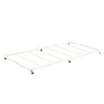 thumbnail image 2 of Kings Brand Furniture - Twin Size Metal Roll Out Platform Trundle Bed Frame for Daybed with Steel Slats, Cream White, 2 of 7