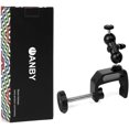 thumbnail image 2 of Camera Clamp Mount Double Ballhead Table Magic Arm Monitor Desk Mount Bracket with Super Clamp with 1/4" and 3/8" Thread for DSLR Camera Rig, LCD Monitor, LED Flash Lights, 2 of 8