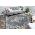 thumbnail image 3 of Harper HY50D Black Velvet Petunia Transitional Vintage Gray Area Rug, 5'x7', 3 of 5