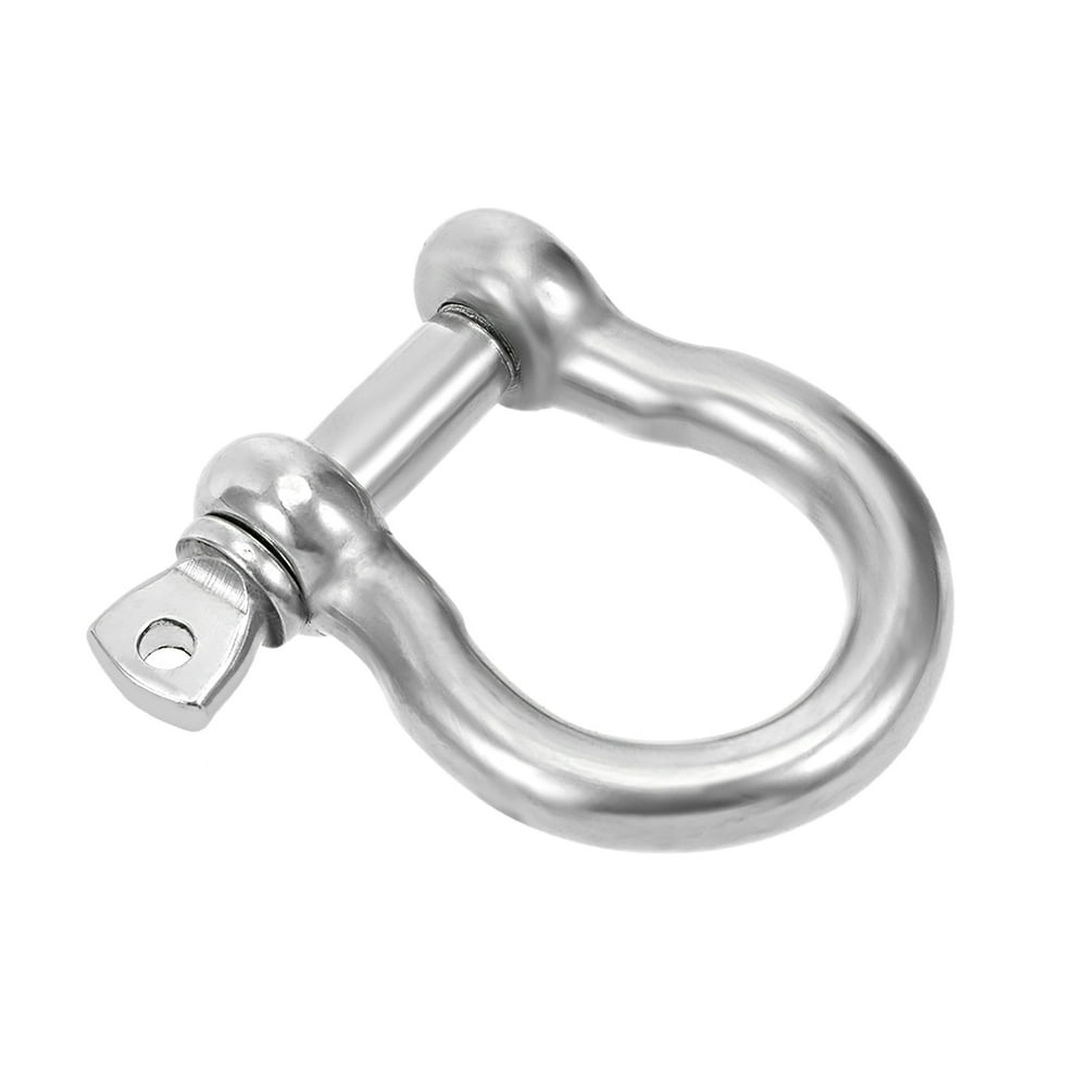 2pcs Stainless Steel Shackles 3/8" D ring Shackle Rugged Off Road