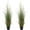 Reed Flowers and Grass, variant on Artificial Grass Plant, 27 inch Faux Onion Grass Fake Greenery Shrubs Plant, Premium PVC for Indoor Outdoor House Home Garden Office Room Décor, Housewarming, 8 Pack Green