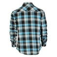 thumbnail image 2 of Gioberti Men 100% Cotton Western Flannel Plaid Shirt w/Snap-on Button, 2 of 6