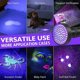 thumbnail image 5 of Antorcha UV, 100 LED de luz negra, linterna UV, detector de manchas de orina de mascotas, antorcha ultravioleta, detector de luz negra súper brillante para manchas de mascotas, 5 of 5