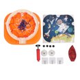 thumbnail image 1 of Juego de mini aro de baloncesto para interiores para niños con ventosas, bolas, puerta colgante, aros de baloncesto, juguetes de juego de baloncesto, color naranja, 1 of 14