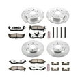 thumbnail image 3 of PowerStop Front and Rear Z36 Truck & Tow Carbon-Fiber Ceramic Brake Pad and Drilled and Slotted Rotor Kit Fits: INFINITI NISSAN Select Models K2443-36, 3 of 9