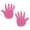 Pink, variant on 2PCS Enthusiastic Foam Hand Pair Double Sided Cheer Props for Baseball and Community Gatherings