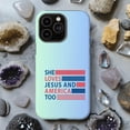 thumbnail image 7 of Loves Jesus And America Too Magnetic iPhone Tough Case, 7 of 7