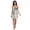 An Zebra-Like Pattern, variant on Women's Spaghetti-Strap Sleep Dress Camisole Nightdress Swans with Crowns