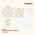 thumbnail image 2 of Katbite Disposable Paper Napkins,6.5x6.5 inch,50 Count, White, 2 of 8