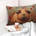 thumbnail image 4 of Balery Rose Cute Guinea Pig Funda de Cojín Estampada, Regalos para Mujeres, Regalos de Amor para Ella, Regalos para Novia o Esposa, Funda de Almohada-16"x24", 4 of 6