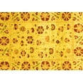 thumbnail image 1 of Ahgly Company Machine Washable Indoor Rectangle Abstract Yellow Modern Area Rugs, 6' x 9', 1 of 4