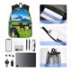 thumbnail image 4 of Disketp Grazing Cows Mountain View Mochila Ligera Clásica con Múltiples Bolsillos, Mochila Casual para Hombre y Mujer, Ideal para Escuela, Trabajo y Viajes, 4 of 6