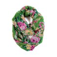 thumbnail image 2 of Women's Romantic Rose Print Lightweight Infinity Scarf & Head Wrap (Green), 2 of 3