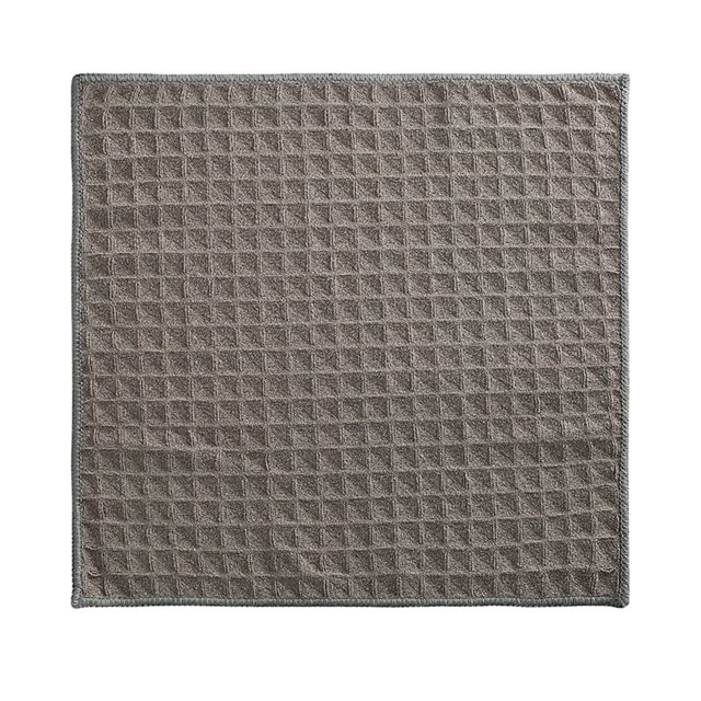 Cleaning Cloth Water Absorption Quick-drying No-Shedding Tear Resistant Anti-grease Waffle Texture Cleaning Towel Kitchen Supply