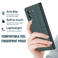 thumbnail image 4 of Allytech Galaxy Z Fold5 Case with Build-in Screen Protector, With Kickstand Feature S Pen Holder Shockproof Protective Anti-Scratch Phone Case for Samsung Galaxy Z Fold 5 5G - Green, 4 of 7