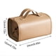 thumbnail image 3 of Bolsa Organizadora de Bolsa de Maquillaje de Viaje de Gran Capacidad con Diseño Plegable Bolsa de Maquillaje y Artículos de Tocador Impermeables Marrón, 3 of 8