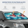 thumbnail image 4 of Salouo Aurora Borealis Village Pattern Car Windshield Sun Shade Foldable | Front Windshield Shade for Sun, Heat and UV Rays | Interior Sun Protection-Medium, 4 of 6