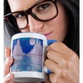 thumbnail image 2 of 3drose, Cold Mountain in the Ocean 3d, 15oz Two-tone Blue Mug, 2 of 6