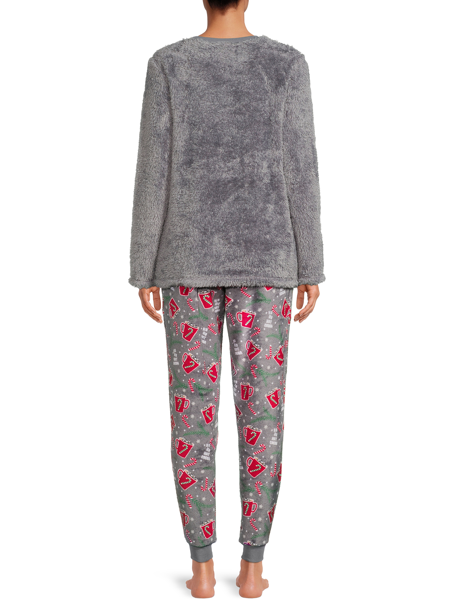 Secret Treasures Women's Plush Cocoa Pajamas, 2-Piece