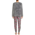thumbnail image 3 of Secret Treasures Women's Plush Cocoa Pajamas, 2-Piece, 3 of 5