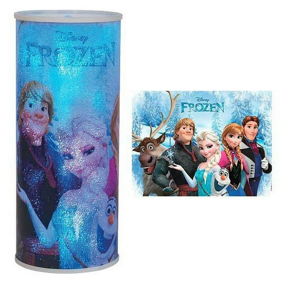 Disney Frozen Cylindrical Nightlight Plastic Anna Elsa Olaf 26408