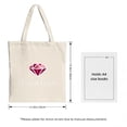 thumbnail image 3 of Stylish Canvas Tote Bag with Vibrant Orange and Pink Splash Design - Perfect for Shopping Travel and Parties, 3 of 4