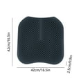 thumbnail image 3 of Car Seat Cushion for Driver 16.54x16.54 in Piece Comfort Seat Cushion Summer Cooling Car Seat Cushion Hollow Breathable Truck Seat Cushion For All Season, 3 of 8
