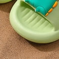 thumbnail image 7 of TOWED22 Kids slides, Girls Slides Non-slip Summer Beach Pool Shoes Toddler Cartoon Slide Sandals Indoor& Outdoor Garden Slippers Shower Shoes(Mint Green,13), 7 of 7