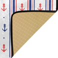 thumbnail image 5 of SKYSONIC Nautical Anchor Stripe Kitchen Mats Washable Long Floor Runner Rug Non-Slip Fatigue Area Rugs Modern Absorbent Doormat Cushioned for Farmhouse Home Bath Indoor Outdoor Decor 39x20 in, 5 of 7