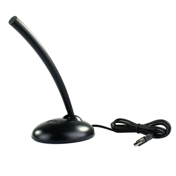 Micrófono de escritorio USB Indicador de micrófono LED portátil Discurso de estudio vocal para computadora portátil Scienceny EL4848-00B