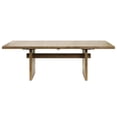 thumbnail image 6 of Coastal Wood Kitchen Table Dining Table Rectangular Table Office Brown Wood, 6 of 12