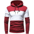 thumbnail image 2 of Namayuj Mens Hoodies Trendy Solid Color Hooded Sweatshirt Fashion Pullover Tops Comfort Long Sleeve Hoodie, 2 of 3