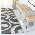 thumbnail image 3 of SAFAVIEH Shag Ivory Solid Area Rug, Grey, 8' x 10', 3 of 10