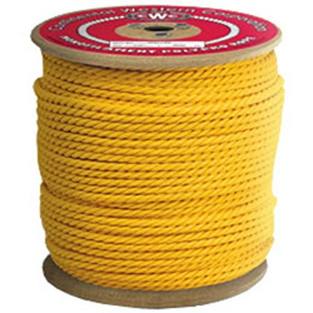 

CWC 3-Strand Polypropylene Rope - 1/4 x 600 ft. Yellow