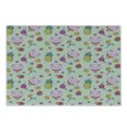 thumbnail image 1 of Cat Cutting Board, Cheerful Pattern with Smiling Cats Pineapples Strawberries Maneki Neko Happiness Love, Decorative Tempered Glass Cutting and Serving Board, Small Size, Multicolor, by Ambesonne, 1 of 1