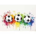 thumbnail image 3 of Self-Adhesive Soccer Wall Decals - Peel & Stick Sports Themed Room Decor for Bedroom, Living Room, Kids Playroom - 1 Pack, 3 of 3