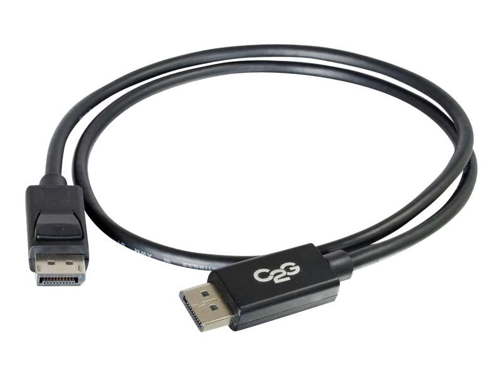 C2G 35ft DisplayPort Cable with Latches - 4K - 8K - UHD - Black - DisplayPort cable - 35 ft