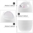 thumbnail image 2 of Waste Basket Can Go Basket Cute Small Waste Basket For Kids Room Decorative（White）, 2 of 5