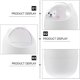 thumbnail image 2 of Waste Basket Can Go Basket Cute Small Waste Basket For Kids Room Decorative（White）, 2 of 5