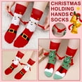 thumbnail image 5 of Bocaoying 2 Pairs Christmas Socks and 2pcs Christmas Gift Bags, Magnetic Hand Holding Socks, Funny Magnetic Suction 3D Doll Design for Christmas and New Year, 5 of 8