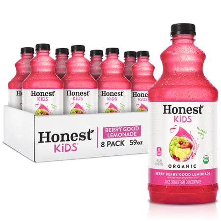 Honest Kids Organic Berry Good Lemonade Juice Drink, 59 oz. Bottles (Case of 8)