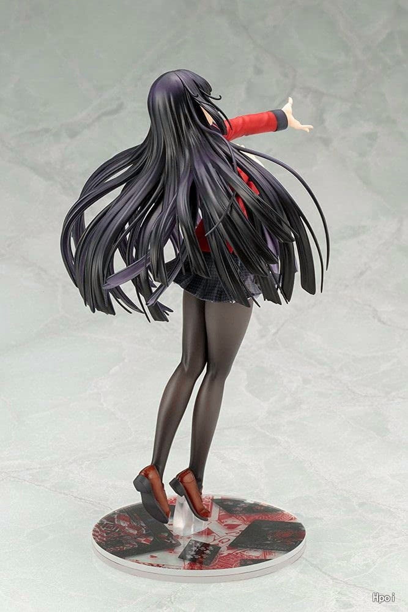 Tavanan Japanese Anime Action Figures, Adult PVC Action Figures, Kakegurui - Jabami Yumeko 1/8 Standing Posture PVC Hand Model Doll Ornaments Birthday Gift Beautiful Anime Figure